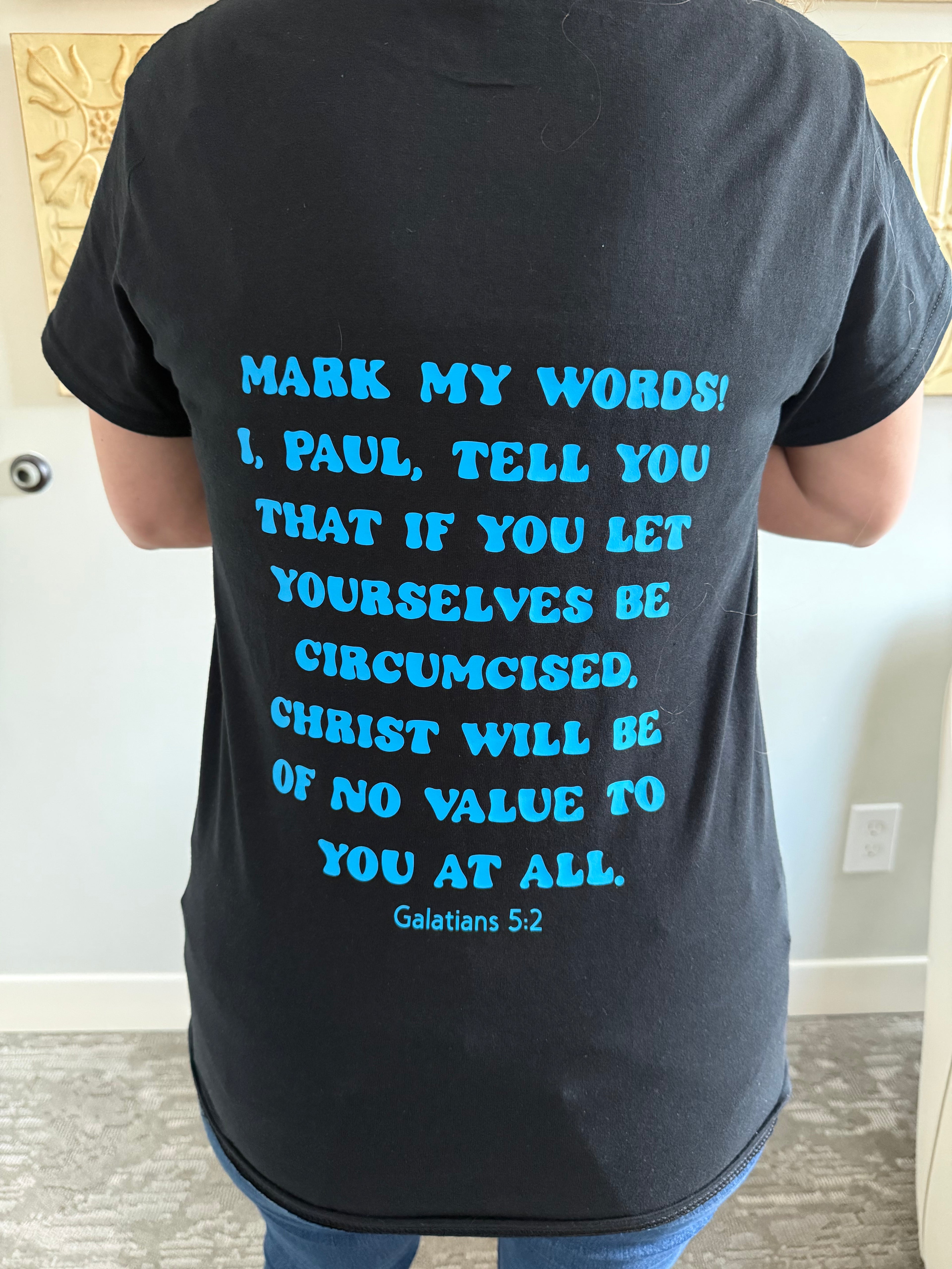 Don’t Cut What God Put There – Statement Tee